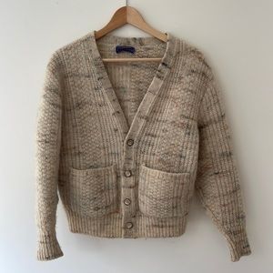 Thick wool Pendleton vintage cardigan - made in USA